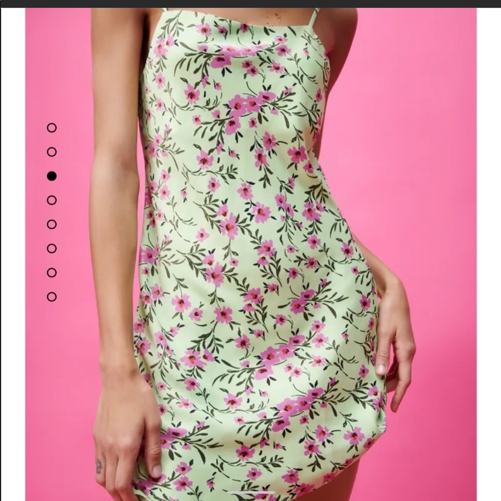 Zara Satin effect mini dress